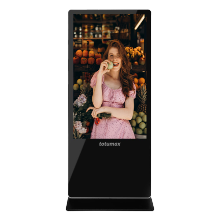 Totumax TMX0165ACK 65-inch Commercial Android Kiosk – Large-scale interactive display for engaging digital experiences.